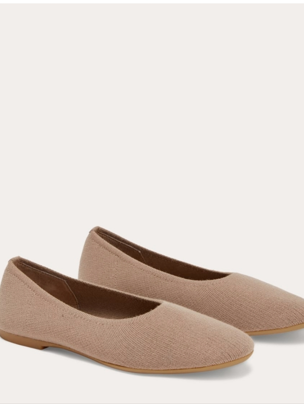 NEW Everlane The Day Glove ReKnit Ballet Flat Cinnamon Latte 9 - Picture 3 of 14